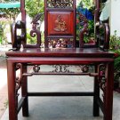 Antique Carved Chinese Wood Dragons Armchair - 19th Century.