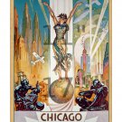 1933 Chicago World's Fair #1 - "Columbia" - 11x17 Vintage Art Deco Poster