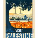 Visit Palestine - 11x14 inch Vintage Travel Poster