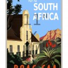 BOAC South Africa - 11x17 inch Vintage Airline Travel Poster Print