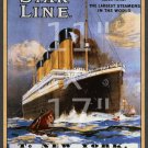 Titanic White Star Line #2 - 11x17 inch Poster/Print/Sailing Notice