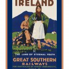 Ireland #1 - Vintage Irish Travel Poster [4 sizes, matte+glossy avail]