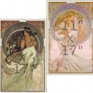 Alphonse Mucha - The Arts - 4 11x17 inch Art Nouveau Poster Set