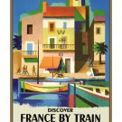Discover France by Train - Vintage Travel Poster [6 sizes, matte+glossy avail]