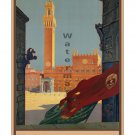 Tuscany - Siena - Vintage Italian Travel Poster [6 sizes, matte+glossy avail]