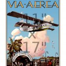 Key West Habana - Via Aerea - 11x17 inch Vintage Airline Travel Poster