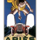 Aries Automobiles - Vintage Automobile Poster [6 sizes, matte+glossy avail]