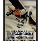 Nationale Luchtvaart School Vintage Aviation Poster [4 sizes matte+glossy avail]