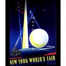 1939 New York Worlds Fair #3 Art Deco Poster [4 sizes, matte+glossy avail]