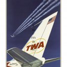 TWA StarStream Jets Vintage Airline Travel Poster [6 sizes, matte+glossy avail]