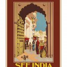 See India #3 - Vintage Travel Poster [4 sizes, matte+glossy avail]