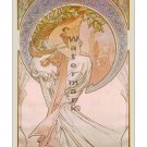 Alphonse Mucha - The Arts - Poetry Poster/Print [6 sizes, matte+glossy avail]