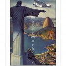 Pan Am Flying Down to Rio #1 Airline Travel Poster [6 sizes matte+glossy avail]