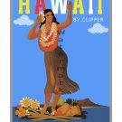 Pan Am - Hawaii - Vintage Airline Travel Poster [6 sizes, matte+glossy avail]