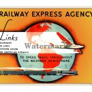 Railway Express Agency - Vintage Railroad Poster [4 sizes, matte+glossy avail]