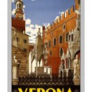 Verona #1 - Vintage Italian Travel Poster [6 sizes, matte+glossy avail]