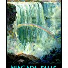 NY Central Railroad Niagra Falls Travel Poster [6 sizes, matte+glossy avail]
