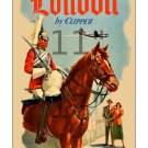 Pan Am London #2 - 11x17 inch Vintage Airline Travel Poster