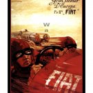 Fiat Gran Premio - Vintage Auto Racing Poster [6 sizes, matte+glossy avail]