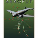 Aeroput #1 - Vintage Airline Travel Poster [4 sizes, matte+glossy avail]