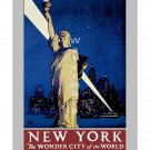 NY Central RR - Wonder City - Vintage Travel Poster [4 sizes matte+glossy avail]