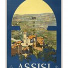 Assisi - Vintage Italian Travel Poster [6 sizes, matte+glossy avail]
