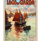 Lago di Garda - Vintage Italian Travel Poster Print [4 sizes, matte+glossy avail