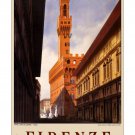 Firenze - Vintage Italian Travel Poster [6 sizes, matte+glossy avail]
