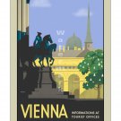 Vienna Austria - Vintage Travel Poster [4 sizes, matte+glossy avail]