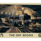 LMS Railways The Day Begins British Travel Poster [4 sizes, matte+glossy avail]