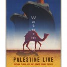 Palestine Line Vintage Steamship/Sea Travel Poster [6 sizes, matte+glossy avail]