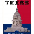 Austin, Texas Live Music Capital of the World [6 sizes, matte+glossy avail]