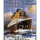 Titanic White Star Line #2 - 11"x17" inch Vintage Sailing Notice / Travel Poster