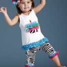 Zebra Cupcake Shirt and Pants set