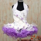 Handmade Girl's Glitz Pageant Dress Purple