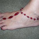 Beach Feet - Red Crystals  - Per Pair
