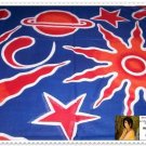 Unisex Mission Space Sarong - 70" x 45" - Red, White, Blue & Orange
