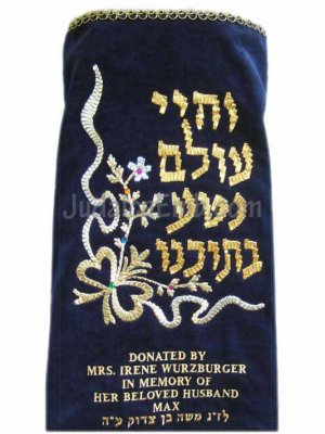 Torah Cover #185 Navy Blue