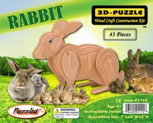3D PUZZLES - RABBIT