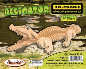 3D PUZZLES - ALLIGATOR