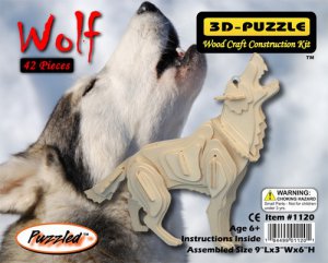 3D PUZZLES - GREY WOLF