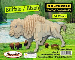 3D PUZZLES - BUFFALO / BISON