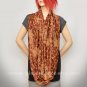 Pashmina Infinity scarf - Rust Copper Gold Paisley scarf