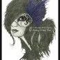 8 x 10 Sapphire Masquerade MasK Art Print / Poster