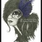 11 x 15 Sapphire Masquerade Mask Art Print / Poster