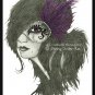 8 x 10 Amethyst Masquerade Mask Art Print / Poster