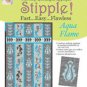 One Step Quilting Applique Stipple Aqua Flame STP0010