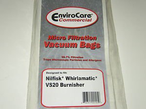 Nilfisk Whirlamatic VS20 Burnisher Commercial Vacuum Bags ECC391