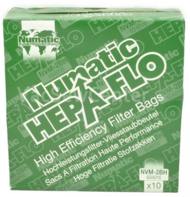 Numatic Canister Vacuum Cleaner Bags OEM 604016, NVM-2BH, DES-604016