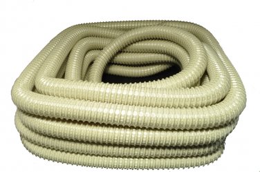 Vacuum Cleaner Hose 1 1/4  50' Wire Reinforced Beige
